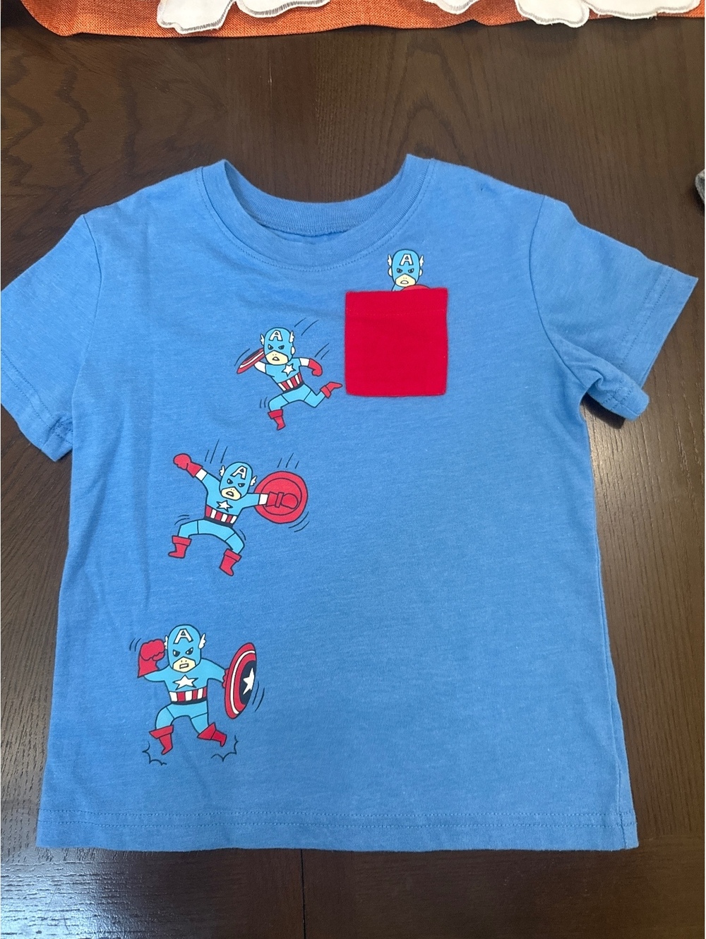 Marvel Toddler T-Shirts Set of 2, Size 2T, Blue Captain America and Gray Marvel-